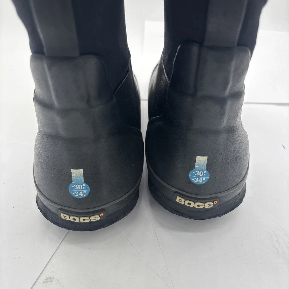 Bogs Classic High Black Neoprene  Waterproof Snow Boots Size 6 Youth EU 39